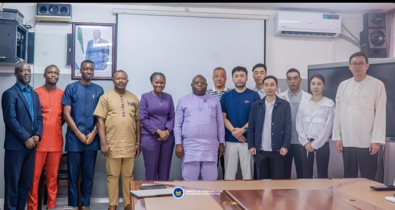 Madam Salima Bah welcomed Sierra Leone’s Ambassador to China, Dr. Abubakarr Karim, and a team of global experts on blockchain technology